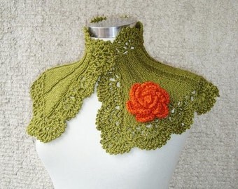 SPECIAL SALE - Extremely Fashionable Olive Green Capelet- All Season - Express Delivery