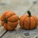 Needle Felted Pumpkin - Set of Two