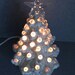 Christmas tree Wedding White Large ball lights CHRISTMAS TREE light 11 inches tall a holiday decoration