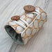 Ginko Cuff Bracelet - Fiber Bracelet with Vintage Wooden Buttons