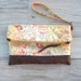 Travelers Fold-Over Clutch with Vegan Leather Base and Removable Wristlet