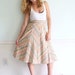 ON SALE Princess Arrowhead 70s Pastel Corduroy CHEVRON Stripe High Waist A Line Skirt Xs/S