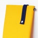 iPad sleeve - yellow white and navy wool felt