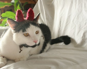 CAT HAT Devil Monster Horns - ANY Color Made to Order