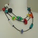 whimsy vintage lucite necklace - 60 inch