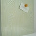 Cream Faux Bois Wood Steel Memo Magnet Dry Erase Board