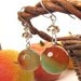 SALE, Natural Agage Stone Dangle Earrings, Gemstone Earrings, Statement Jewelry, Handmade Jewelry N8957