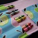 Coloring Wallet - Alexander Henry Apples and Pears, Crayons and Paper Included