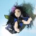 ooak cloth art doll, Calliope the fairie