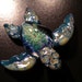 Implosion Sea Turtle Pendant wearable art handmade by CMooreGlass