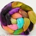 Finnish Wool Hand Painted Roving Combed Top Spinning or Felting Fiber - 4.2 oz - BURLESQUE