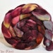 Wensleydale Hand Painted Wool Roving Combed Top Spinning or Felting Fiber - 4.3 oz - NAPA VALLEY
