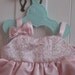 Build a Bear Party Dress Pink Swirl Brocade Satin Custom made to order