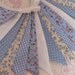 BLUE CHINA Banner Bunting Fabric Flags 11 Feet Long Nursery Baby Shower Wedding Party or Celebration Photo prop Custom Made to order