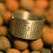 Vintage Aluminum Ruler Ring - 51-53