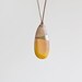 Wooden Boho Necklace / Yellow Necklace / SALE