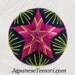Hot Pink Star ornament home decor Japanese temari SALE