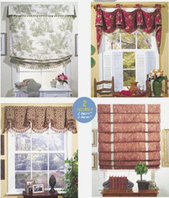 WINDOW SHADES & VALANCES Sewing Pattern 2 Hour Window Shade