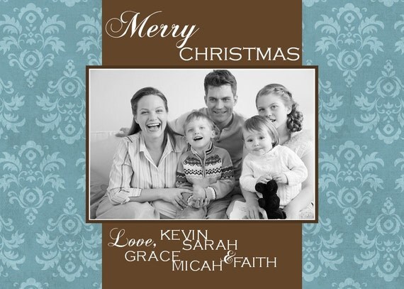 Items similar to Christmas Photo Card &ndash; 5x7 Digital File &ndash; Print at Your Favorite Photo Lab on