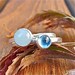 6MM. Aquamarine and Fine Silver Ring