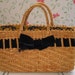 Vintage Woven Purse Velvet Ribbon Awesome French Fabric