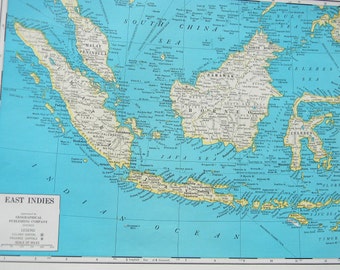 1945 Map East Indies 1945 Map East Indies