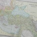 CLEARANCE SALE was 18 Bucks - 1898 Map Turkish Empire - Vintage Antique Map Great for Framing 100 Years Old