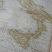 1897 Map Italy - Vintage Antique Map Great for Framing 100 Years Old