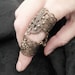 Aegis Ring - Copper Filigree and Jonquil Satin Swarovski Armor Ring