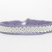SwedArt-Lapland Leather Bracelet-Pewter Braid-Antler Button-Lavender-5/16" Wide-MEDIUM-B12 Sami