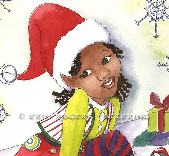 african american stuffed elves
