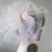 RESERVE. Wedding Headpiece --Shaped into a Flowerette with added Blusher