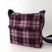 READY TO SHIP Heather Plaid Wool Satchel