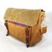Ikat Waxed Canvas Messenger