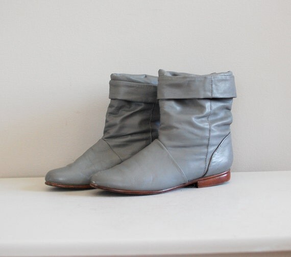 gray slouch boot