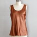 tank top / copper / Satin Silky Tank by DearGolden on Etsy