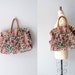 floral bag / fabric weekender / Floral Tapestry bag