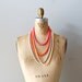 60s necklaces / beaded necklaces / Sorbet Punch necklace