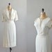 r e s e r v e d...1930s dress / 30s dress / Talc Soutache dress