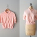 1950s cardigan / 50s sweater / pink / Dreamspun cardigan