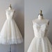 1950s dress / 50s wedding dress / Trillium dress