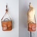 brown leather bag / leather station satchel / Whitbrea bag