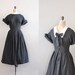 50s dress / gray wool dress / Amor Fati dress