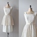 1950s dress / 50s lace dress / wedding / Lace Fondant dress