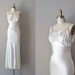 1930s wedding dress / 30s dress / bias silk / Elegie dress