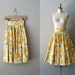 1950s skirt / 50s circle skirt / Sunny Mums skirt