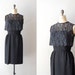 1950s dress / 50s lace dress / Through the Night
