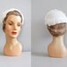 1950s hat / lace 50s fascinator hat / bridal hat / Lace hat
