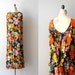 S A L E 1970s maxi dress / 70s silk dress / silk floral maxi / Quinta da Aveleda