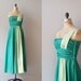 1940s dress / one shoulder dress / grecian goddess / Artemis dress